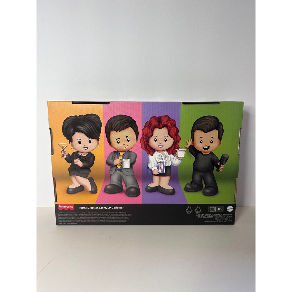 Fisher-Price Little People Collector Will & Grace Figure Set 4-Pack Mattel NEW - Picture 6 of 8